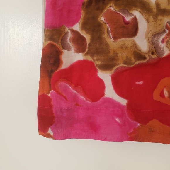 Loft Pink Floral Dress - Size XS - Sleeveless with ruffled neckline - Picture 8 of 9